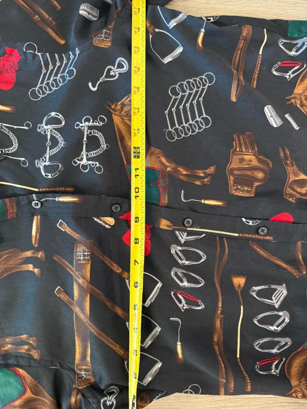 Vintage Women's Lauren Ralph Lauren Horse Equestrian Black Button Up Size M - Picture 8 of 9